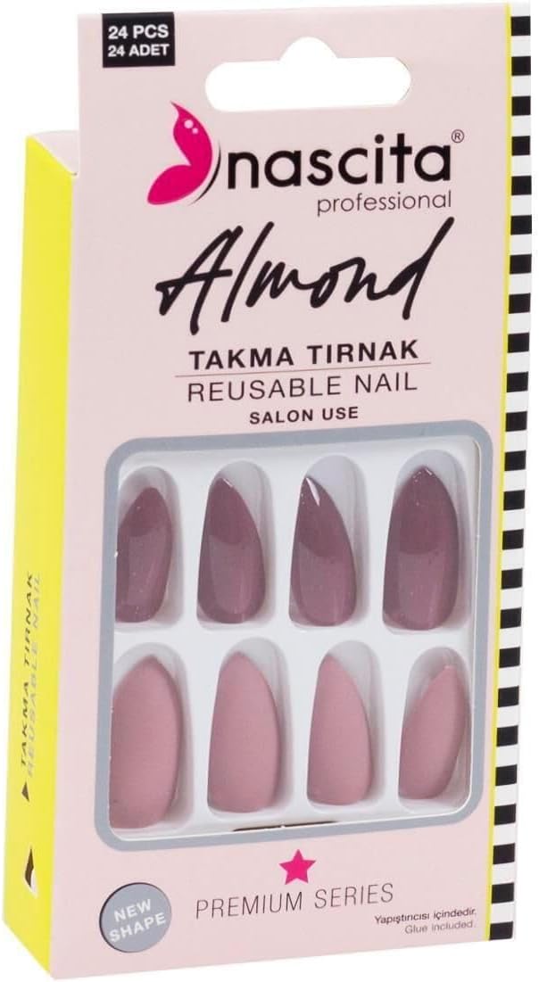 24'lü Almond Renkli Takma Tırnak - 151