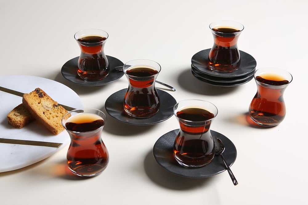 Alternative view of Seasons Siyah 6 Kişilik Çay Takımı