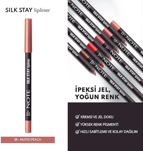 Silk Lipliner Suya Dayanıklı İpeksi Dudak Kalemi - 01 Muted Peach