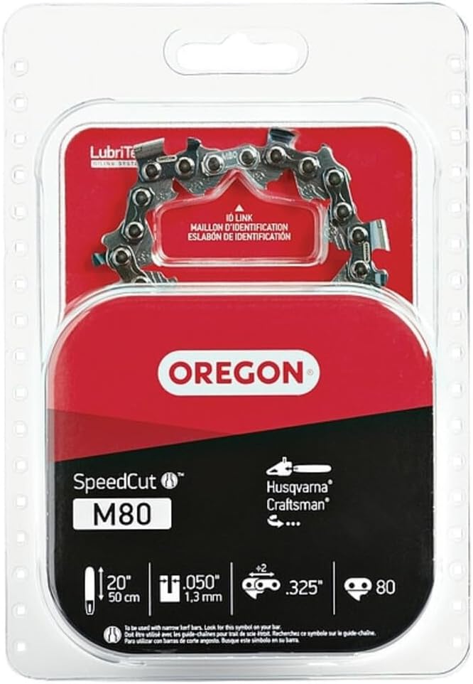 Oregon M80 SpeedCut 50 cm Motorlu Testere Zinciri, Husqvarna, Craftsman için Uygundur