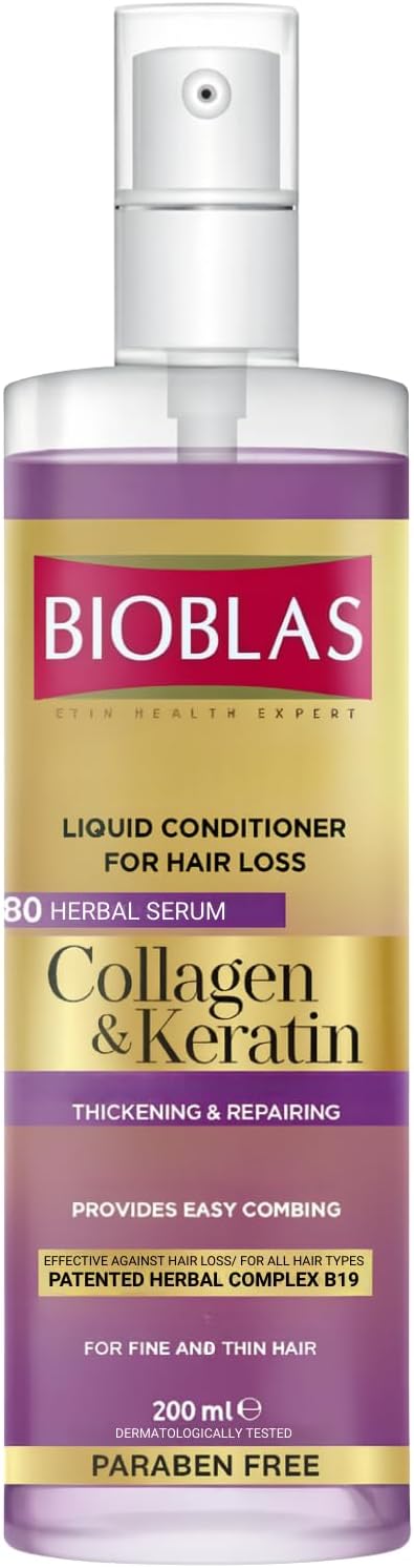 Alternative view of Kolajen & Keratin Sıvı Saç Kremi – Durulanmayan, Onarıcı & Dolgunlaştırıcı Etki, Bitkisel Kompleks B19, 200 ml