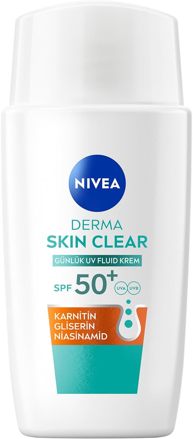 Alternative view of SPF50 Derma Skin Clear Sivilce Karşıtı Gündüz Yüz Kremi 40 ml,Matlaştırıcı,Makyaj Bazı,Karnitin,Gliserin,Niasinamid,Hafif Formül
