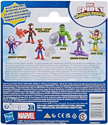 Spidey ve Süper Arkadaşları Örümcek Oyuncak, Aksesuarlı, 7,6 cm Boyutunda Aksiyon Figürü, Süper Kahraman Oyuncağı, 3 Yaşından İtibaren Çocuklar için