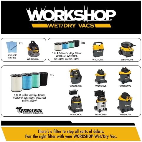 Wet/Dry Vacs Wet Dry Vakumlu Susturucu ws25025 a 2 – 1/2 Susturucu/Abajur Mağazası Boşluklar için Vakum Sabitleme