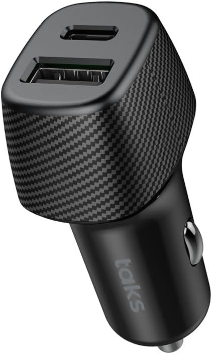 Alternative view of taks CP02 Duo 48W PD/QC USB-C+USB-A Araç Hızlı Şarj Aleti, Siyah 5CP02S