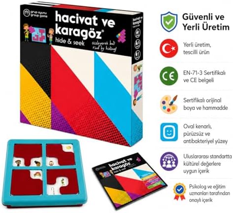 Alternative view of Zet Zeka HACİVAT ve KARAGÖZ Hide & Find Oyunu 3+ Yaş 1+ Oyuncu