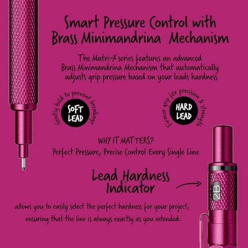 Office Matri-X Versatil 0.7 Mm Metalik Pembe Şeffaf Amb.