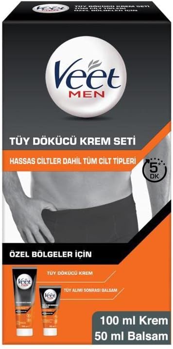 Alternative view of Men Özel Bölgeler İçin Krem & Balsam Tüy Dökücü Krem Seti 100 + 50 ml