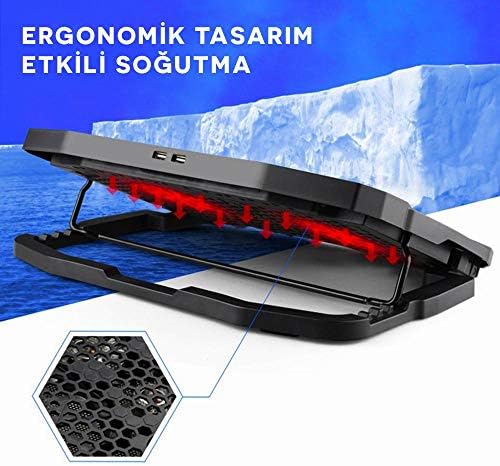 Alternative view of C1 Led Ekranlı Notebook Soğutucu Siyah