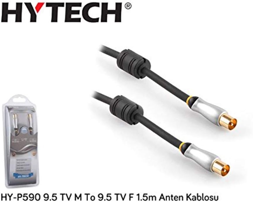 Hy-P590, 9.5 Tv M To 9.5 Tv F 1.5 M Anten Kablosu, Beyaz