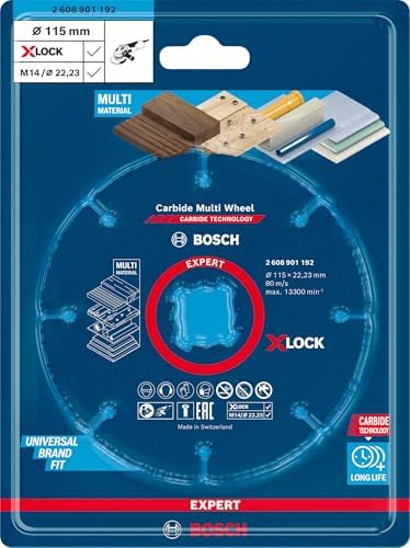 Alternative view of 1x EXPERT Carbide Multi Wheel X-LOCK Kesici Diskler (Sert ahşap, Çivili ahşap, Plastik, Alçıpan panel, Ø 115 mm, Aksesuar Küçük Avuç Taşlama Makinesi)