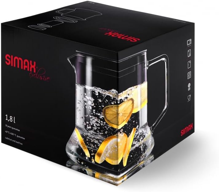 Alternative view of SIMAX Look Süzgeçli Cam Demlik – 1,8 L – Borosilikat Cam – Metal Süzgeçli – Dayanıklı