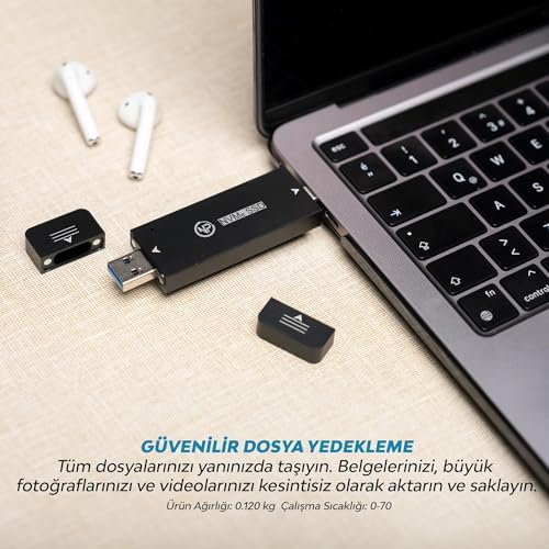 Alternative view of NPO DK01 NVMe M.2 1000/900Mb/s USB-A/Type-C Kablosuz Taşınabilir Harici SSD (GB, 0)