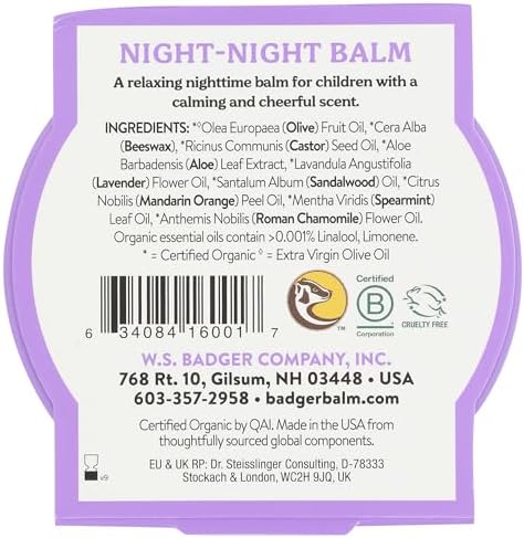 Alternative view of Badger Gece Kremi (Night-Night Balm) 56 gr