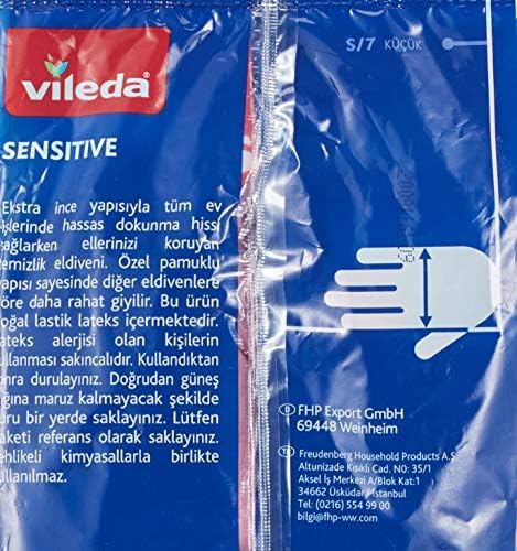 Candy Pink Sensitive Eldiven,%100 Doğal Lateks, L