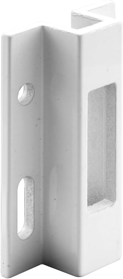 Prime-Line E 2124 Sürgülü Kapı Tutucu, Beyaz Ekstrüzyonlu Alüminyum, Kanca Tarzı Mandal İçin, Viking, (Tek paket) - Görsel 3
