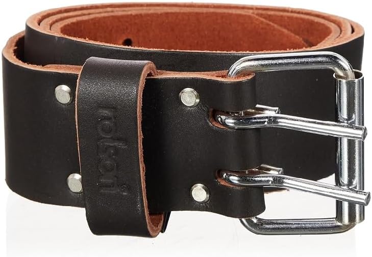 68585 50 mm Top Grain Double Pin Leather Belt - Görsel 3