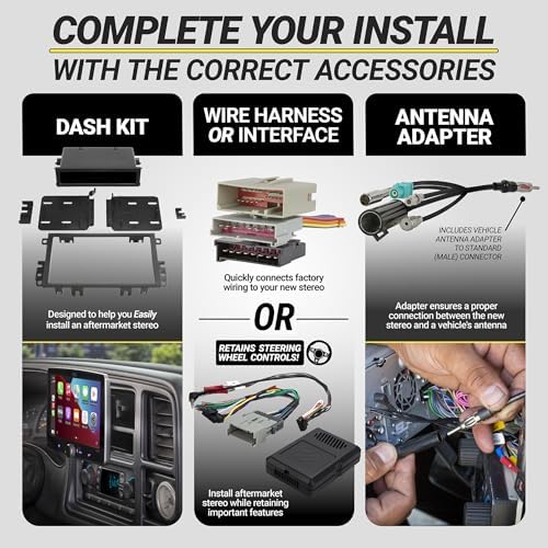 Scosche Dash Kit 1995 – 02 General Motors 1500 serisi için tam boy kamyon kiti