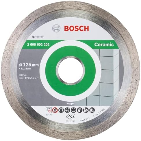 Standard Seri Seramik İçin Elmas Kesme Diski 125 mm, Gri - Görsel 2