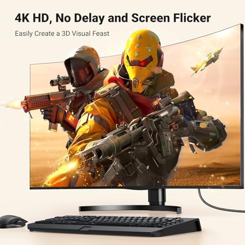 4K 1080P@120Hz Displayport 1.2 to HDMI 1.4 Örgülü Kablo, 3m, 35843