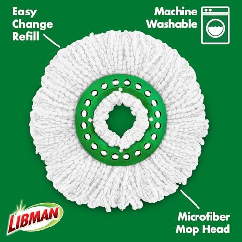 Alternative view of Tornado Spin Paspas Yedekleri - 4 Mikrofiber Kafa Kılıfı, Değiştirmesi Kolay, Makinede Yıkanabilir, Yeşil ve Beyaz, 4 Adet