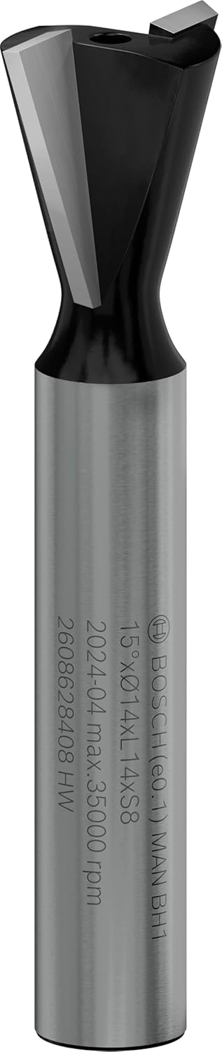 Professional Professional Aksesuar 2 608 628 408 Çinko Freze Ucu 8 Mm, D1 14,0 Mm, U 14,0 Mm, 15° - Görsel 3