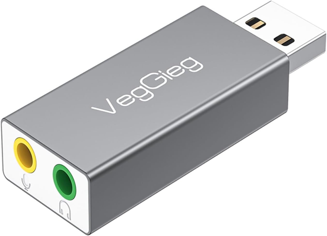 USB Harici Ses Kartı Adaptörü 3.5mm Kulaklık ve Mikrofon Girişli