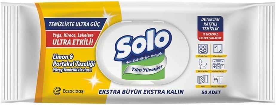 Alternative view of Ultra Güç Limon & Portakal Tazeliği Yüzey Temizlik Mendili 100 Yaprak