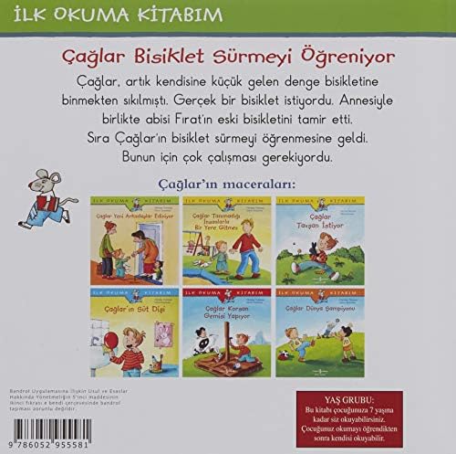 Çağlar Bisiklet Sürmeyi Öğreniyor: İlk Okuma Kitabım