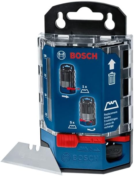 Professional Dispenser içinde 50 yedek bıçak ( Professional trapez bıçak uçları ile uyumlu) - Görsel 3