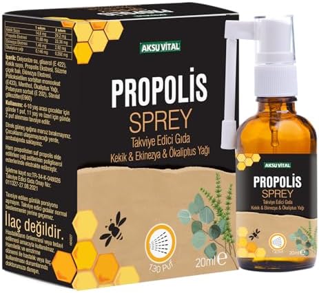 Alternative view of AksuVital Propolisli Boğaz Spreyi 20ml | Kekik, Ekinezya ve Okaliptus Yağı İçerikli | Doğal Ağız ve Boğaz Bakımı | Ferahlatıcı Sprey Form | Türkiye Menşeli