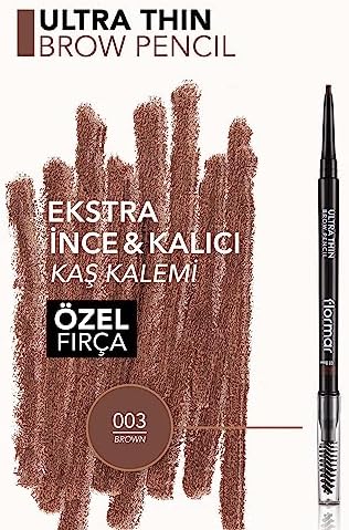 Alternative view of Tx Kaş Kalemi & Fırçası - Ultra Thin Brow Pencil - 003 Brown - 8690604572120 Tex Yeni Model Dese