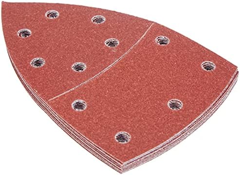 Accessories Zımpara Kağıdı (Çoklu Zımpara Makinesi için, Farklı Malzemeler, 10 Adet, 102 x 62/93 mm, Granülasyon 120)