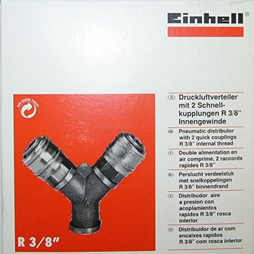 Orijinal Çift Girişli Basınçlı Hava Çıkış Borusu C. R3/8" (Kompresör Aksesuarı, 2'li hava dağıtıcı, 2x hızlı bağlantı, pirinçten) - 4139680 - Görsel 3