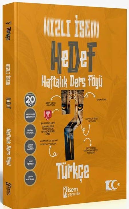2024 Hızlı İsem Hedef 7. Sınıf Türkçe Haftalık Ders Föyü