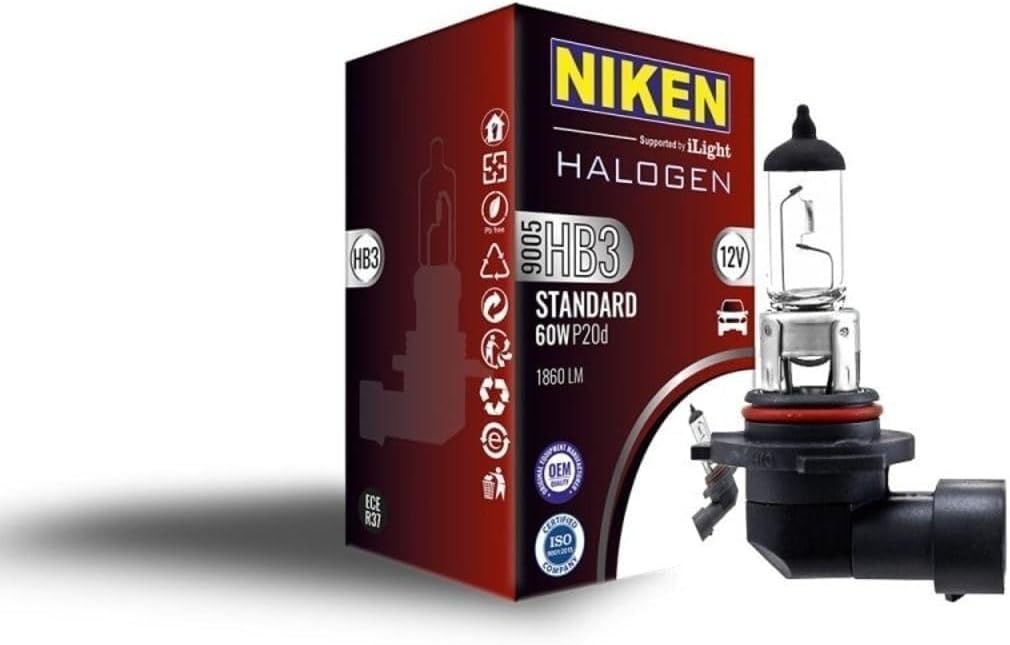 Ampul  12V 9005 (Hb3) 60W Halojen P20D NKN 062 001 01 16