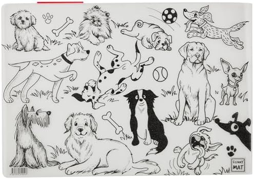 Akademi Çocuk Funny Mat 2'li Set 1 (Köpekler, Yarış Arabaları)
