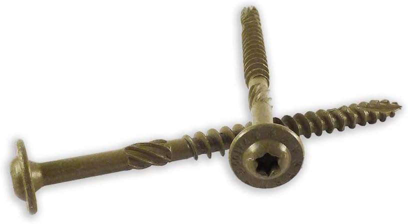 Gurthalteband ST38 X 10 – 25-parça 3/8 inç – 25,4 cm uzunluk çamaşır makinesi dış kafa ahşap vidalar, 25 adet,