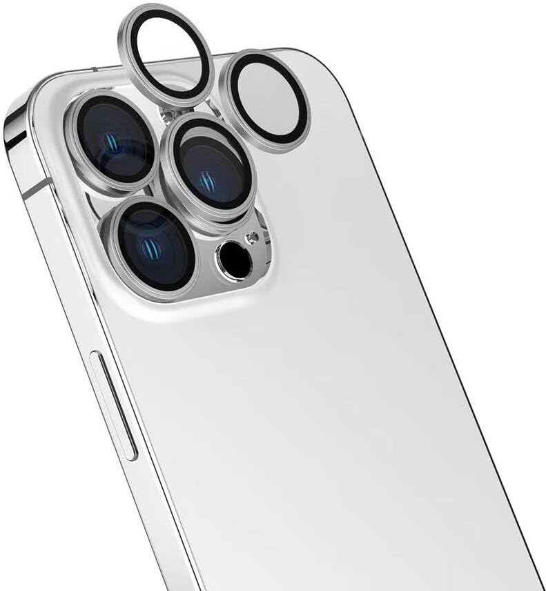 Alternative view of ZORE İle Uyumlu 16 Pro 16 Pro Max CL-15 Parmak İzi Bırakmayan Anti-Reflective Kamera Lens Koruyucu Gümüş