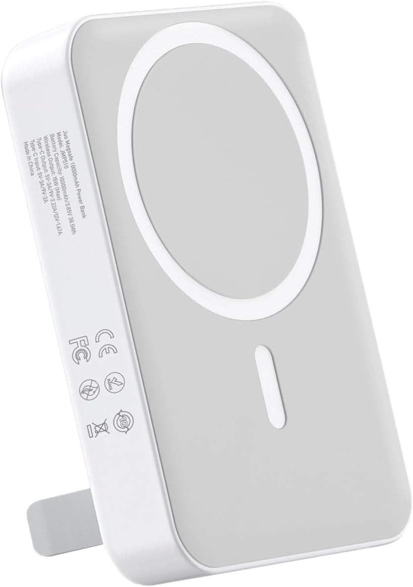 Alternative view of 10000mAh MagSafe Powerbank Standlı PD20W Taşınabilir Kablosuz Hızlı Şarj Cihazı Beyaz