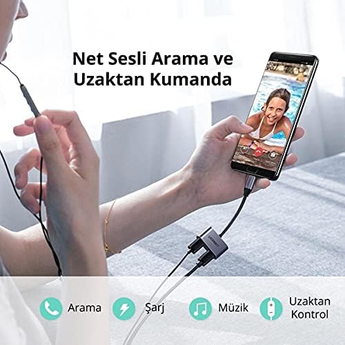Type-C To 2 Type-C Kulaklık Ve Şarj Dönüştürücü - Görsel 3