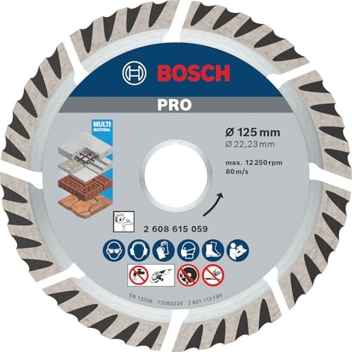 Professional Accessories Elmas Kesme Ve Delme Aksesuarları, Disk, Gri, 1 Adet, 12,5 cm - Görsel 2