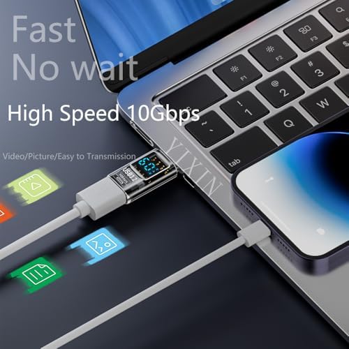 Revolution USB 3.2 to Type C Dönüştürücü 60W Hızlı Şarj 10Gbps Veri Transferi Dijital Ekran OTGGF - Görsel 2