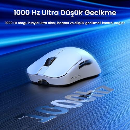 Alternative view of Aula SC380 Pro PAW3311 Sensör 12000 DPI 1000Hz Kablolu ve Kablosuz Gaming Oyuncu Mouse Siyah