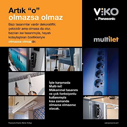 Multi-Let 2li Anahtar-Topraklı Kablo Ç.K 5mt Priz - Görsel 2