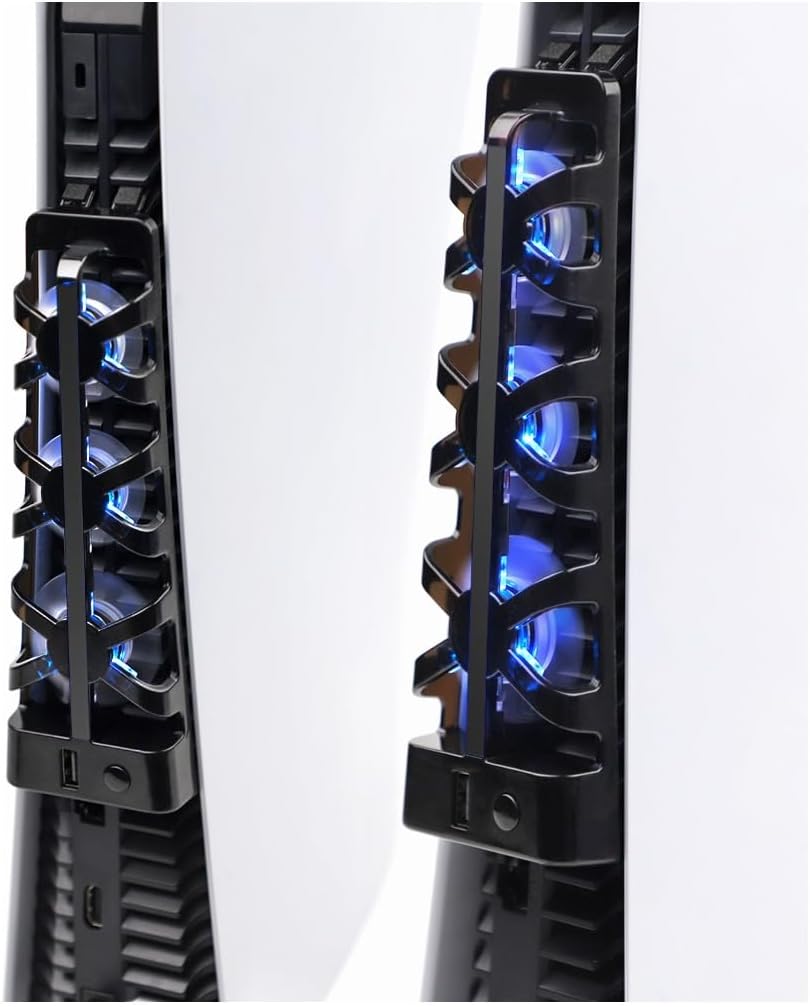 Alternative view of PS5 Pro Soğutucu Led Işıklı Sessiz Fan USB3.0 Radyatör Isı Emici Playstation 5 Pro ile Uyumlu TP5-1523E