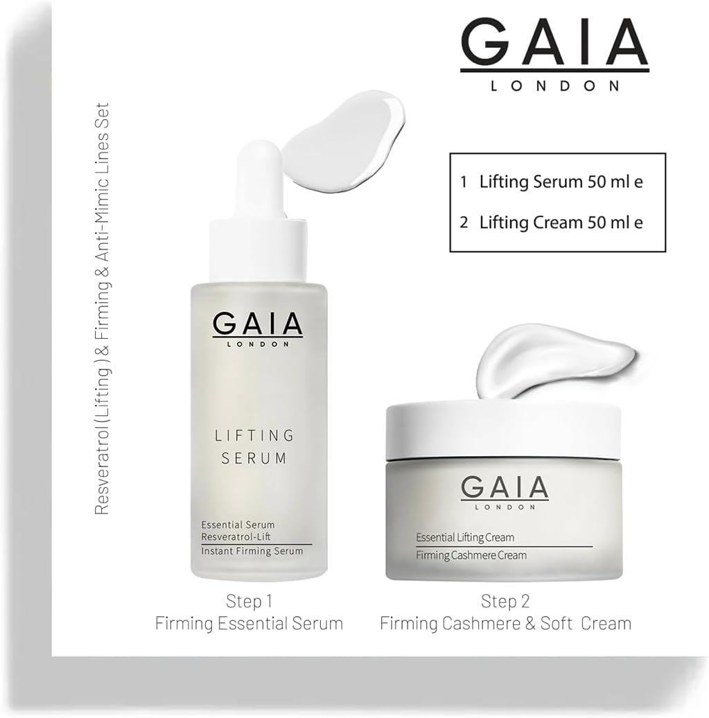 Yaşlanma ve Kırışıklık Karşıtı Dolgunlaştırıcı Bakım Seti Lifting Serum 50ml ve Lifting Krem 50ml