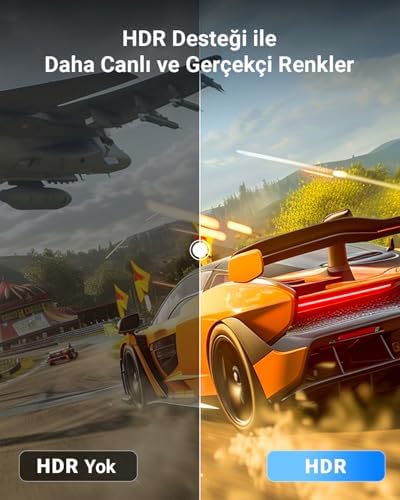 Alternative view of 4K 1080P@120Hz Displayport 1.2 to HDMI 1.4 Örgülü Kablo, 1.5m, 35841