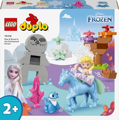 Elsa ve Bruni Büyülü Ormanda 10418, 2 Yaş ve Üzeri Çocuklar için Elsa Mini Bebek Figürü İçeren Eğitici Oyuncak Yapım Seti, 31 Parça