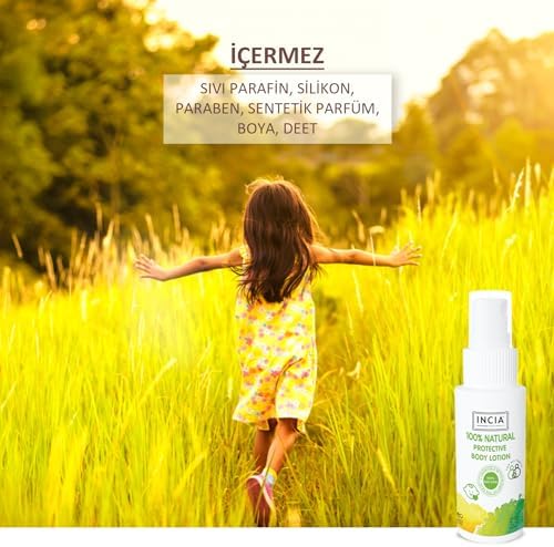 %100 Doğal Koruyucu Vücut Losyonu Sprey Yenidoğan Bebek Çocuk İçin Limon Okaliptus Vegan 50 ml